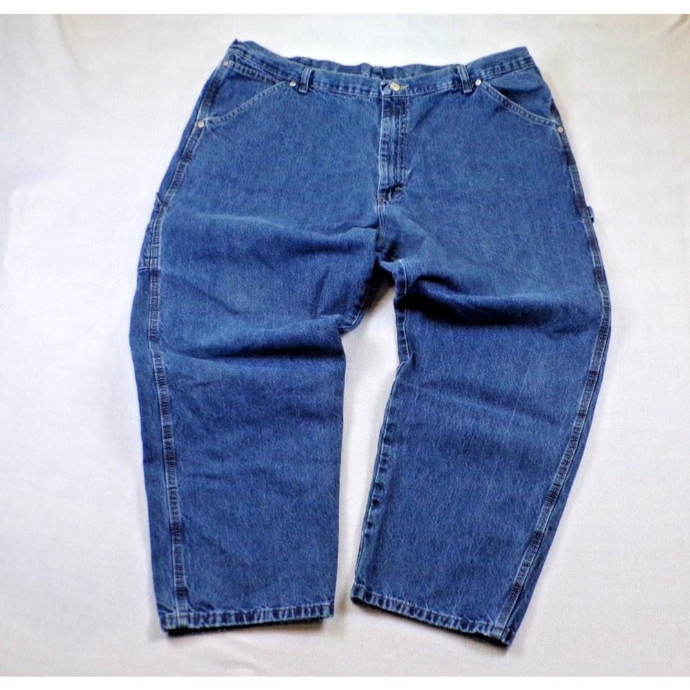 Vintage Wrangler Hero Carpenter Jeans 40x30 Baggy Skater Blue Denim Y2K 90s